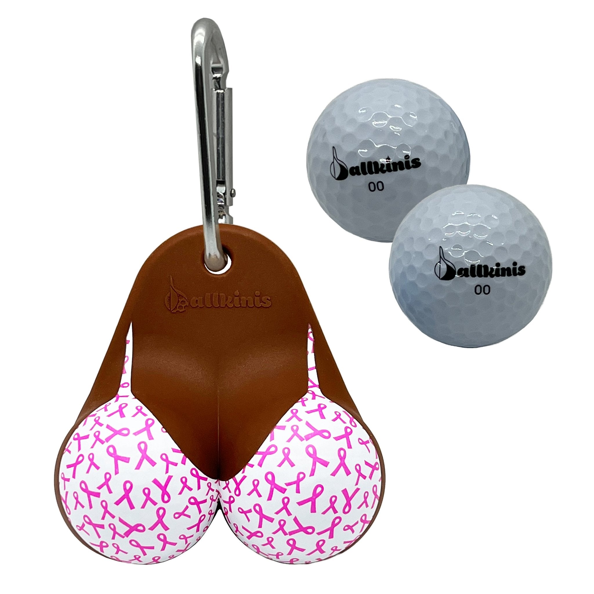 Ballkinis Top Breast Cancer Awareness Golf Ball Holder - ballkinis